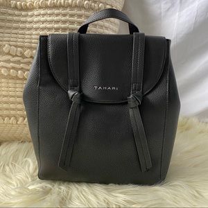 tahari leather backpack
